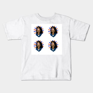 Kamala Harris Wearing Patriotic Sunglasses Kids T-Shirt